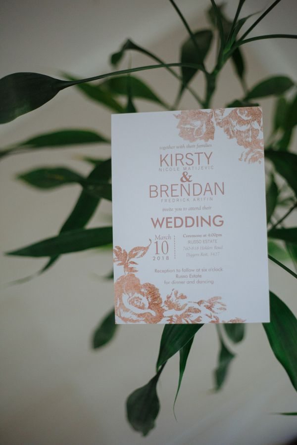 Russo Estate wedding photo Diggers Rest