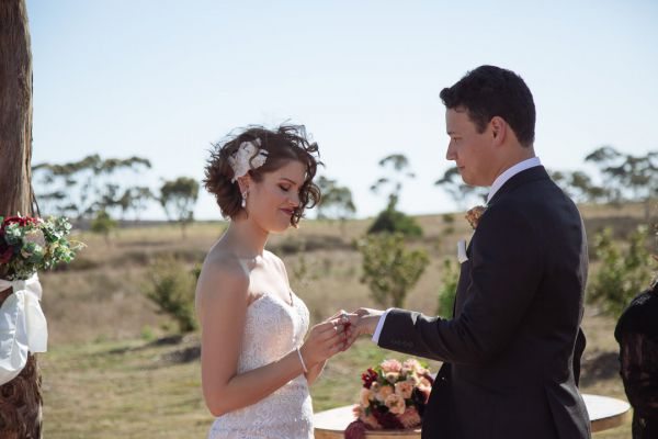Kirsty and Brendan's wedding day in Diggers Rest, frame 112