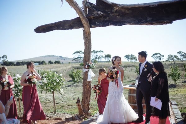 Kirsty and Brendan's wedding day in Diggers Rest, frame 129