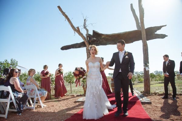 Kirsty and Brendan's wedding day in Diggers Rest, frame 132