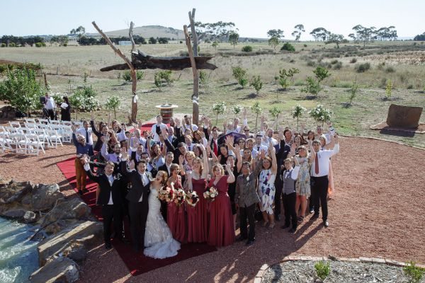 Kirsty and Brendan's wedding day in Diggers Rest, frame 135
