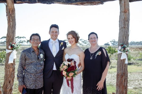 Kirsty and Brendan's wedding day in Diggers Rest, frame 138