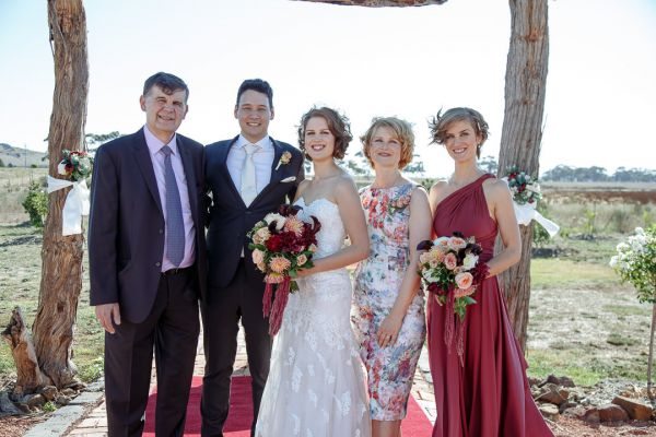 Kirsty and Brendan's wedding day in Diggers Rest, frame 141