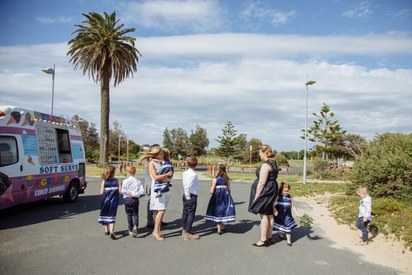 Clare and Emlyn's wedding day in Elwood, frame 079