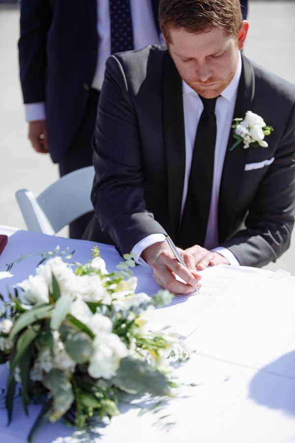 Clare and Emlyn's wedding day in Elwood, frame 127