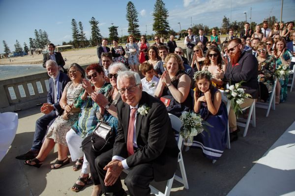 Clare and Emlyn's wedding day in Elwood, frame 136