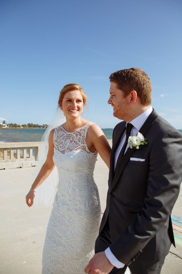 Clare and Emlyn's wedding day in Elwood, frame 139