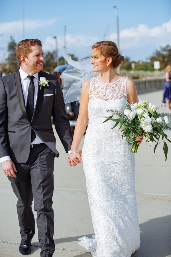 Clare and Emlyn's wedding day in Elwood, frame 181