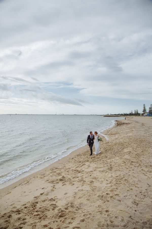 Clare and Emlyn's wedding day in Elwood, frame 196