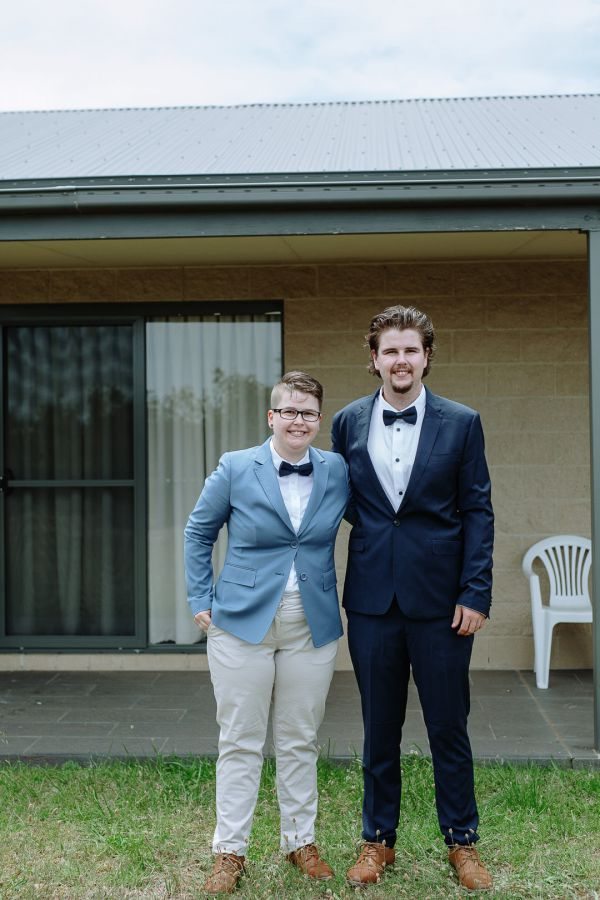 Ruth and Chelsea's wedding day in Point Cook, frame 022