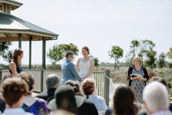 Ruth and Chelsea's wedding day in Point Cook, frame 145