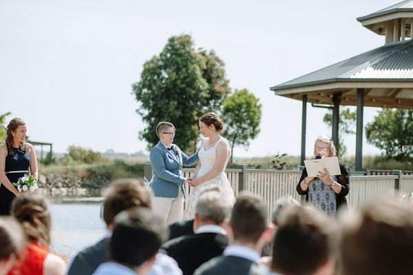 Ruth and Chelsea's wedding day in Point Cook, frame 151