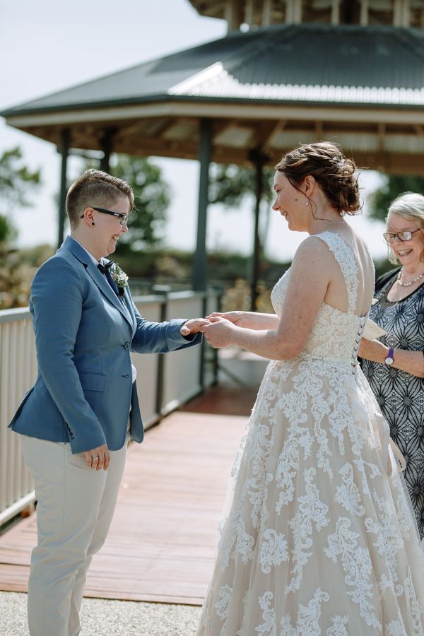 Ruth and Chelsea's wedding day in Point Cook, frame 172