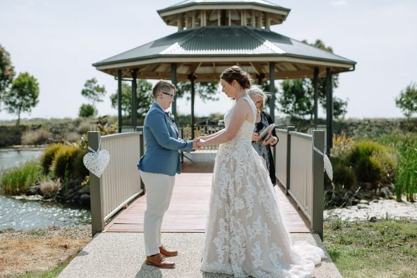Ruth and Chelsea's wedding day in Point Cook, frame 175