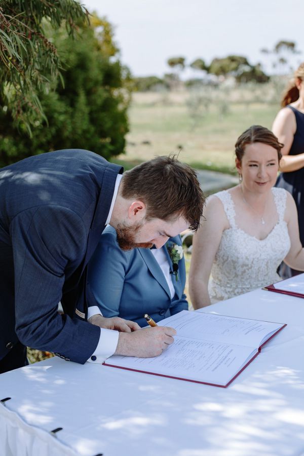 Ruth and Chelsea's wedding day in Point Cook, frame 181