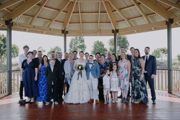 Ruth and Chelsea's wedding day in Point Cook, frame 205