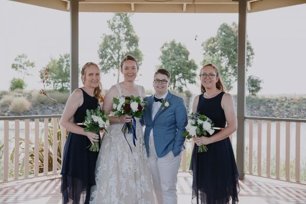 Ruth and Chelsea's wedding day in Point Cook, frame 214