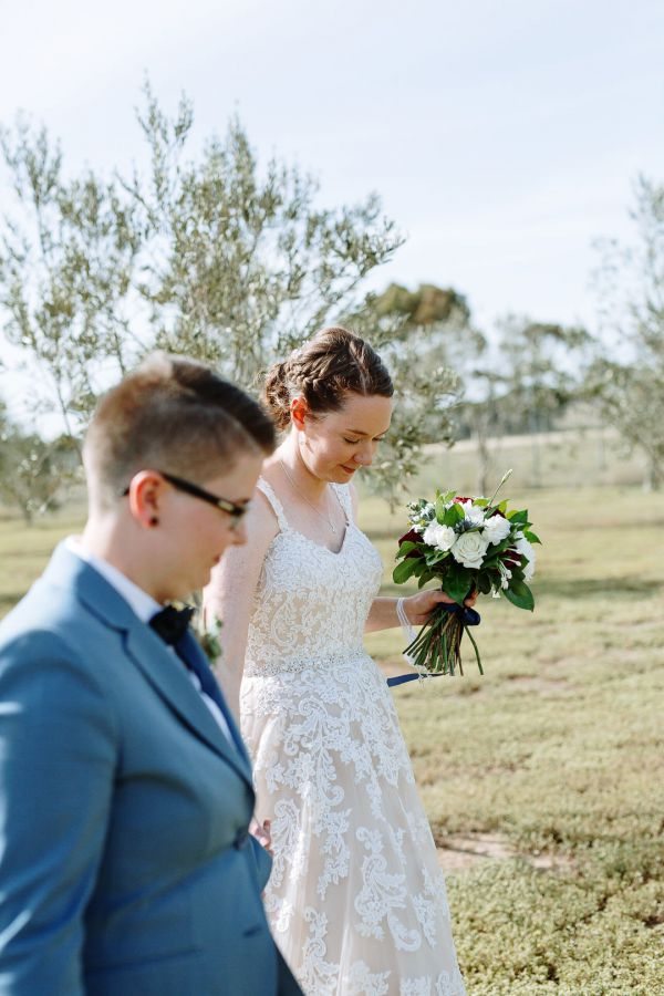 Ruth and Chelsea's wedding day in Point Cook, frame 238