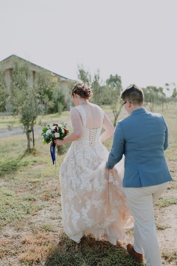 Ruth and Chelsea's wedding day in Point Cook, frame 247