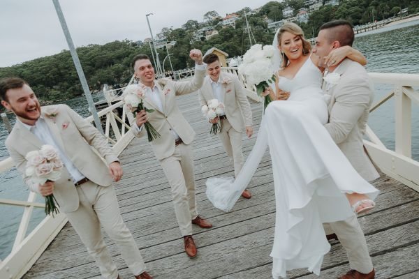 Sarah and George's wedding day in Mosman, frame 067