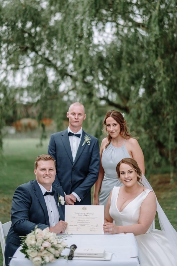 Jess and Billy's wedding day in Dromana, frame 028
