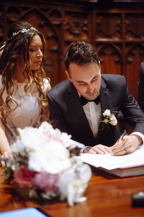 Bianca and Mark's wedding day in Melbourne, frame 115