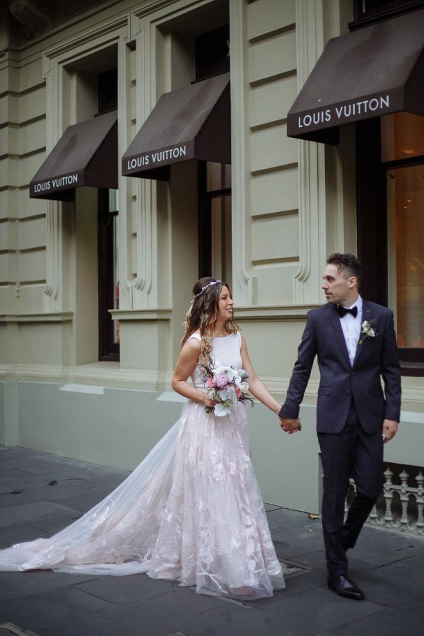 Bianca and Mark's wedding day in Melbourne, frame 160