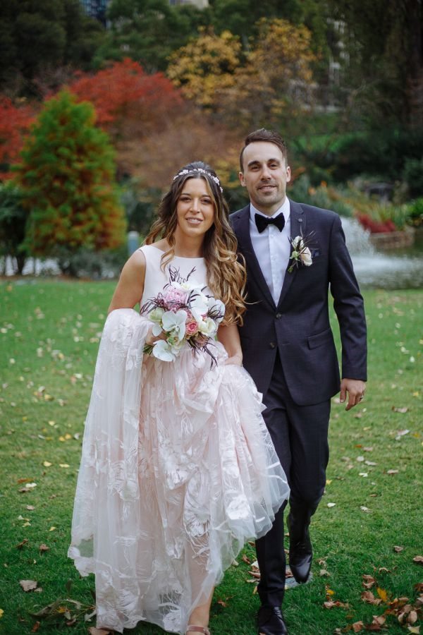 Bianca and Mark's wedding day in Melbourne, frame 205