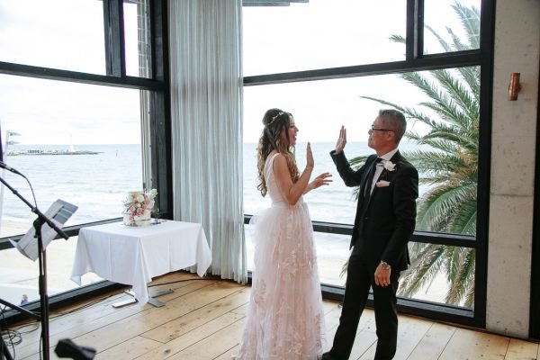 Bianca and Mark's wedding day in Melbourne, frame 373