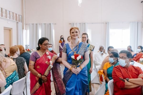 Felice and Praz's wedding day in Mays Hill, frame 004