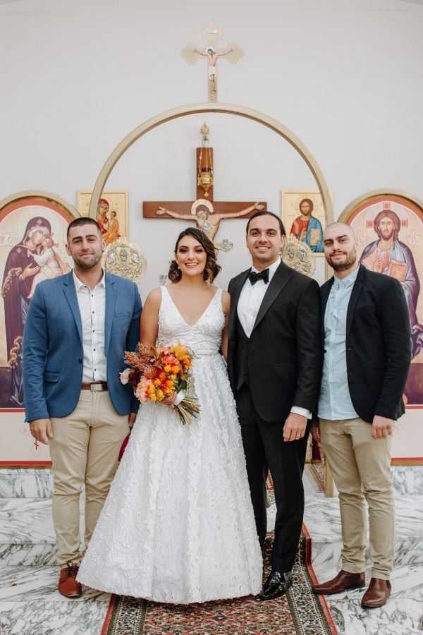 Sts Michael and Gabriel Antiochian Orthodox Church wedding, Anycie and Ronny, frame 059