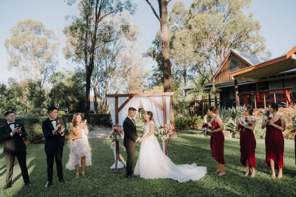 Tamburlaine Organic Wines wedding, Susan and William, frame 071