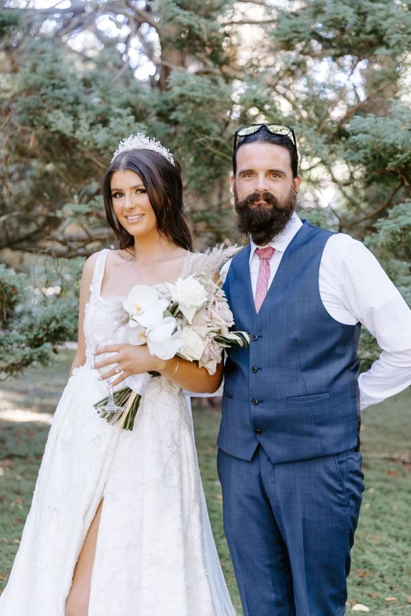Courtney and Justin's wedding day in Mount Dandenong, frame 022