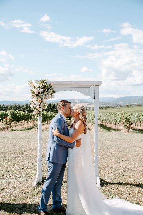 Danni and Jarrod's wedding day in Coldstream, frame 100
