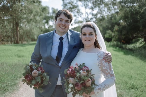 Charlotte and Daniel's wedding day in Burwood East, frame 085