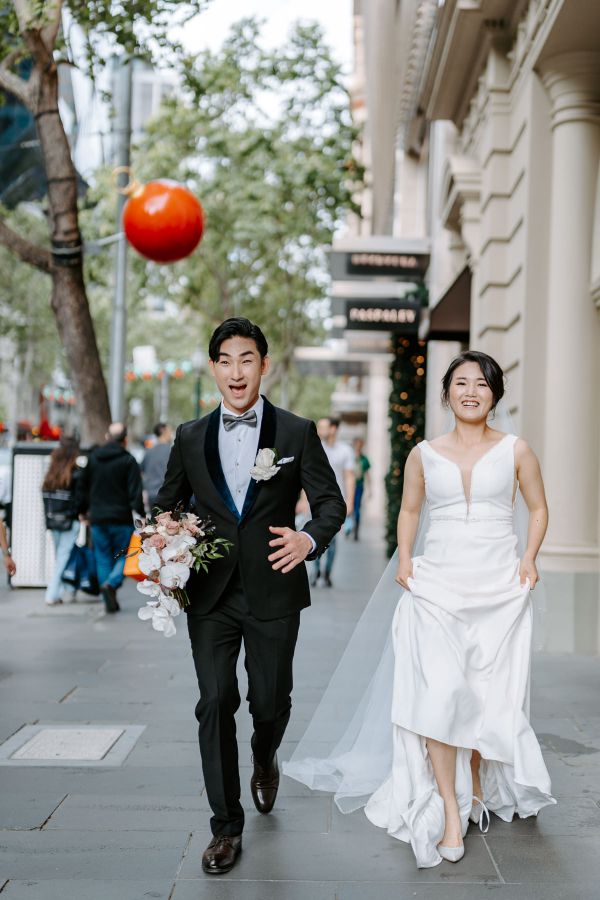 Becky and Gyu's wedding day in Melbourne, frame 103