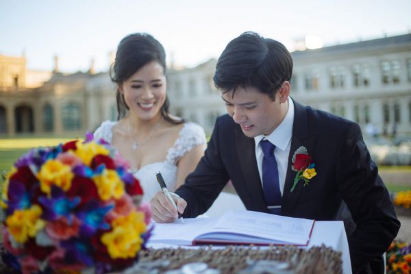 Werribee Park Mansion wedding, Liz and Robert, frame 182
