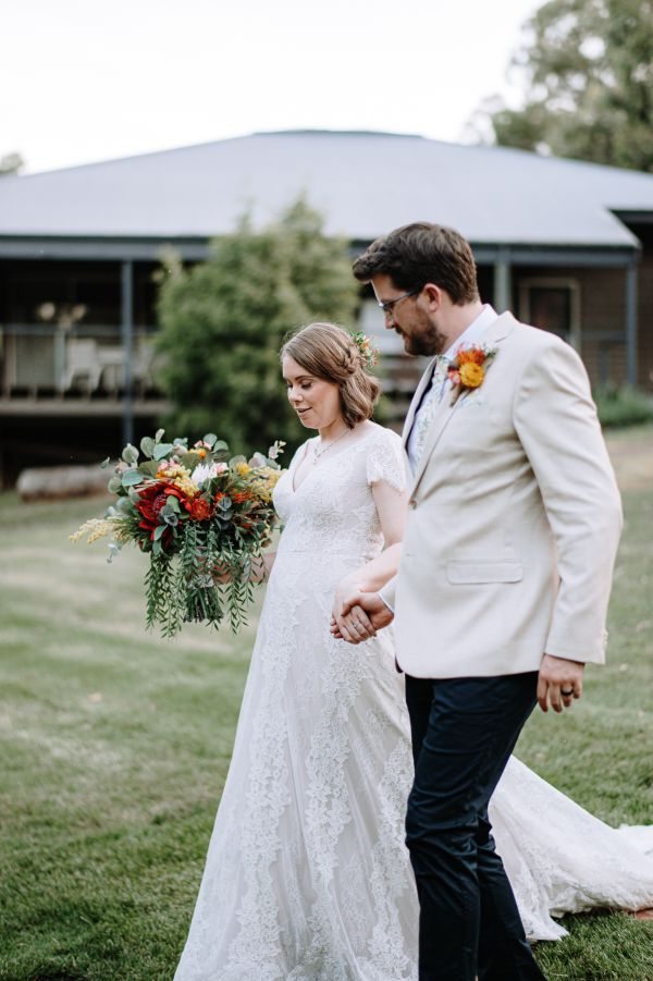 Sarah and Kyle's wedding day in Dixons Creek, frame 103