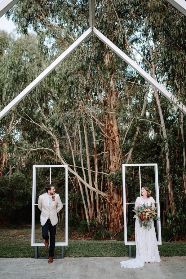 Sarah and Kyle's wedding day in Dixons Creek, frame 109