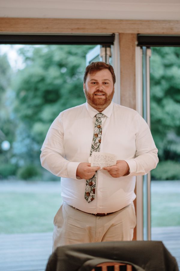 Sarah and Kyle's wedding day in Dixons Creek, frame 112