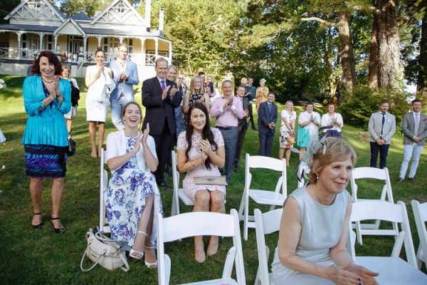 Heidi and Russell's wedding day in Wentworth Falls, frame 040