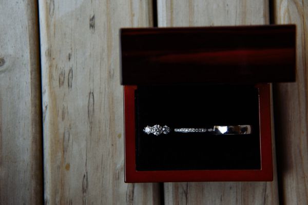 Groom's watch in its timber box – wedding morning details