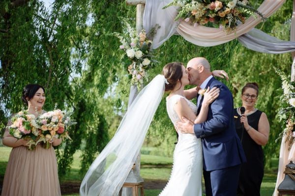 A ceremony moment at Stillwater at Crittenden, Dromana