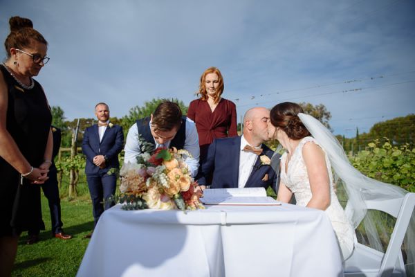 A ceremony moment at Stillwater at Crittenden, Dromana