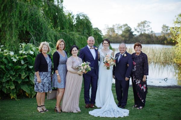 Congratulations and hugs after the ceremony at Stillwater at Crittenden