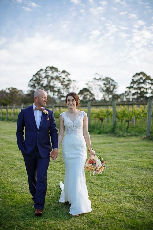 Group portrait at the Mornington Peninsula wedding