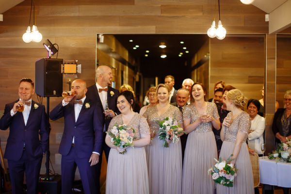 Guests enjoying the wedding reception at Stillwater at Crittenden