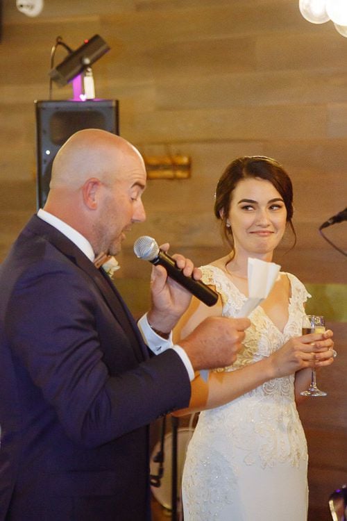 Speeches and toasts at the Stillwater at Crittenden reception