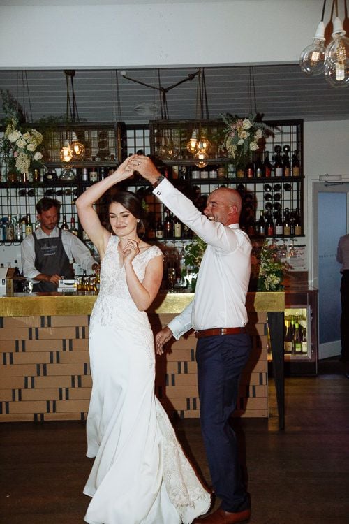 Bride twirling during the first dance at Stillwater at Crittenden