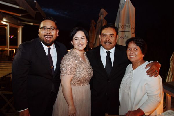Guests celebrating together at the Dromana wedding reception